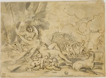Figurer, vagn och hund
