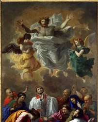 Saint Francois Xavier påminner till liv dottern till en invånare i Cangoxima i Japan Saint Francois Xavier