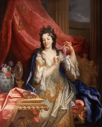 Porträtt av en kvinna, ca 1696 (olja på duk)