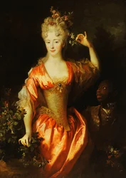 Porträtt av Marie-Marguerite-Elizabeth d"Algere