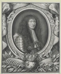 Frankrikes kung Ludvig XIV (gravyr)