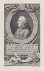 Porträtt av Louis Elisabeth de La Vergne, Comte de Tressan, 1783-92., 1783-92.