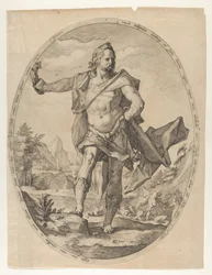 Simson från Heroes and Heroines of the Old Testament, ca. 1597., ca. 1597.