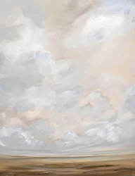 Mjuk himmel och landskap