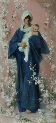 Spring Madonna (olja på pannå)