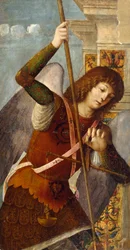 Triptykpanel med ärkeängeln Mikael, 1490-1500