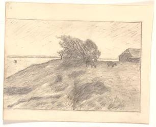 Utsikt på Vejbjerggaard med Venø