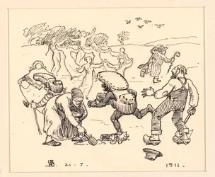 Illustration för "The Fat Cat"