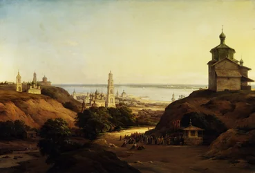 Utsikt över Yuriev-Povolzhsky, 1851