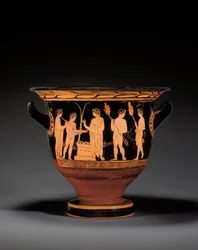 Attic rödfigur klockkrater, c.420-400 f.Kr
