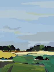 Abstrakt landsbygdsmotiv