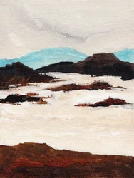 Abstrakt snölandskap