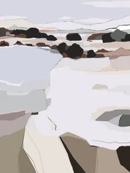 Abstrakt vinterlandskap