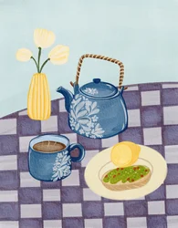 Blå tekanna – frukost
