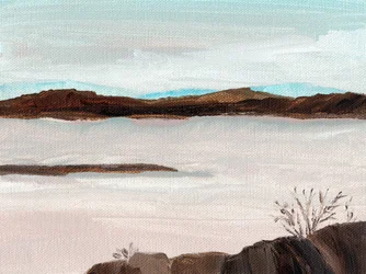 Dimma över bergsjön