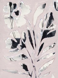 Modernt rosa blommönster