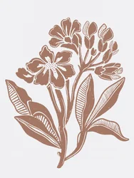 Rustik blomsterillustration