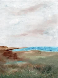 Ett fridfullt strandlandskap