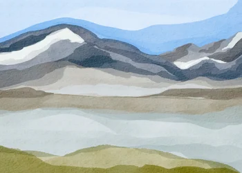 Rofylld bergsutsikt