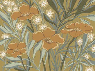 Stiliserade apelsinblommor