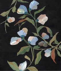 Blommande sötärtor