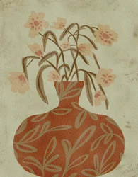 Terrakottavasen Blossoms