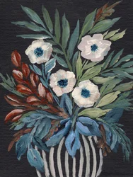 En färgsprakande bukett med anemoner