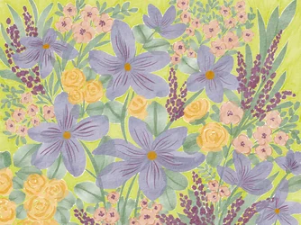 Färgglada trädgårdsblommor
