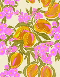 Färgsprakande mangoblommor