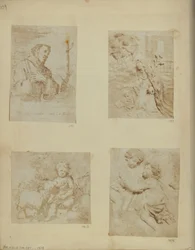 St Francis. Från en förment unik etsning av Murillo