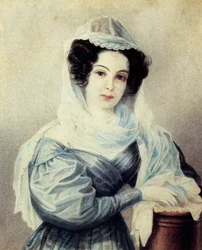 Porträtt av Camilla Ivseva Le Danti: 1908-19, fru till December Vasily Ivsev, 18