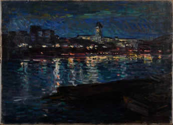 Seine på natten, ca. 1905.