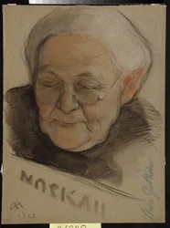 Porträtt av Clara Zetkin (född Eisneer