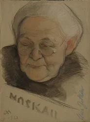 Porträtt av Clara Zetkin 1857-1933, 1921