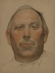 Porträtt av Demyan Bedny 1883-1945, 1920-talet