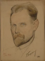Porträtt av Jan Berzin 1889-1938, 1921