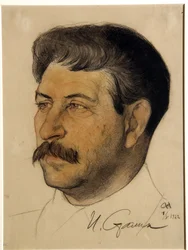 Porträtt av Josef Stalin