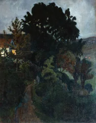 Höstskymning i trädgården