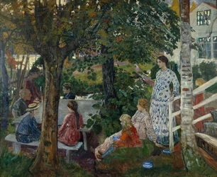 Födelsedag i trädgården
