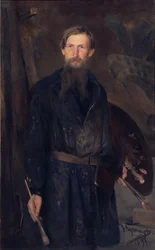 Porträtt av konstnären Viktor Vasnetsov 1848-1926, 1891