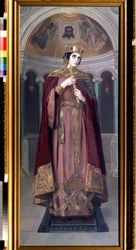 Heliga kejsarinnan Alexandra (300-talet) (Saint kejsarinnan Alexandra). Målning av Nikolai Kornilovich Bodarevsky (1850-1921). Olja på duk