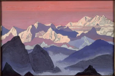Kangchenjunga / målning av N.K. Roerich