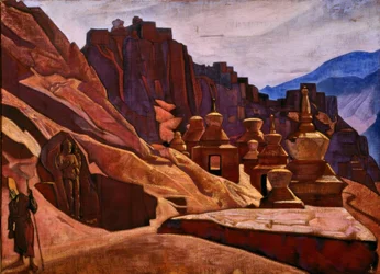 Bonpo Lamas kloster i Tibet