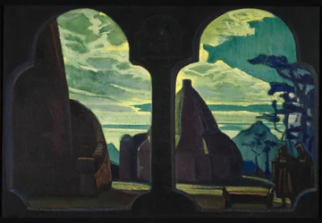 Scenografi för operan Tristan och Isolde av R. Wagner, 1912