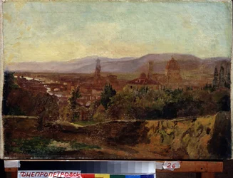 Florens (Italien) (Florens). Målning av Nikolai Nikolayevich Ge (Gay) (1831-1894), olja på duk