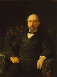 Porträtt av poeten Nikolai Nekrasov 1821-1877, 1872