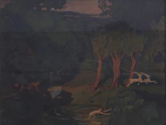 Pan och nymf Syrinx