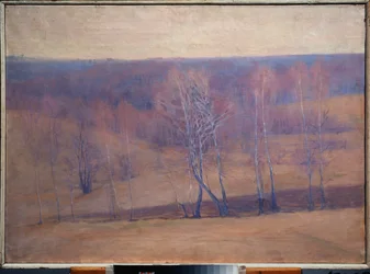 Printemps (vår) - Målning av Nikolai Pavlovich Ulyanov (Ulianov) (1875-1949), olja på duk - rysk konst, sent 1800-tidigt 1900-tal, modernism - Regionalt konstmuseum, Kaluga (Ryssland)