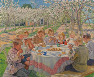 Te I Äppelträdgården.