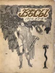 Omslag till den symbolistiska tidskriften Vesy The Balance, 1906